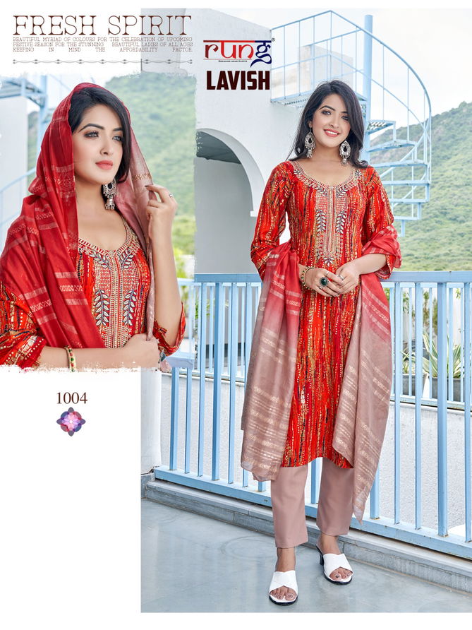 Lavish By Rung Rayon Readymade Suits Catalog